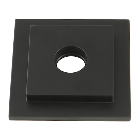 Kingston Brass Claremont Heavy Duty Square Solid Cast Brass Shower Flange, Black FLSQUARE0